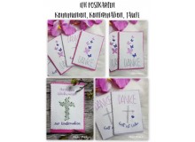 ITH - Postkarte Glückwunsch zur Kommuntion Konfirmation Taufe & Danke